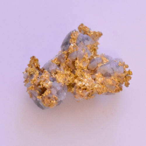 Raw Gold Nugget in Quartz Specimen